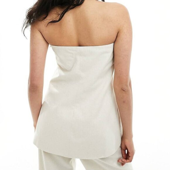 4th & Reckless Cream Linen Liana Corset - Picture 2 of 6